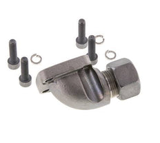 LK 40 Codo brida de bomba Fundición maleable con 15L (M22x1,5)