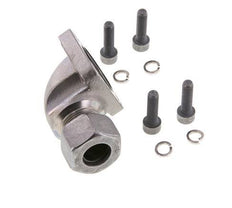 LK 40 Codo brida de bomba Fundición maleable con 15L (M22x1,5)