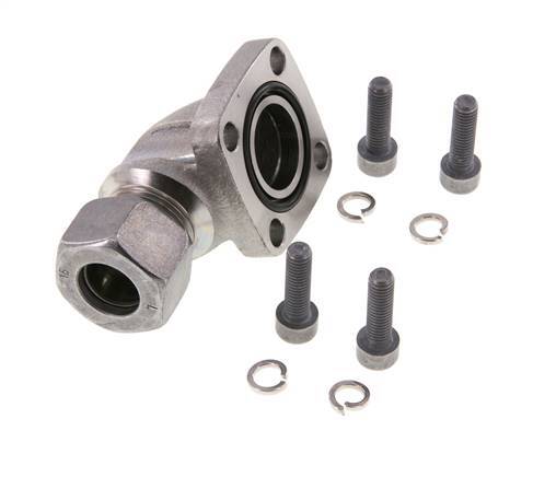 LK 40 Codo brida de bomba Fundición maleable con 15L (M22x1,5)