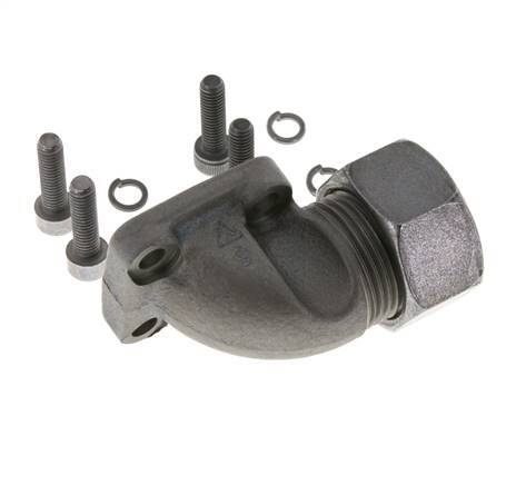 LK 40 Codo brida de bomba Fundición maleable con 22L (M30x2)