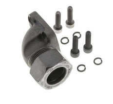 LK 40 Codo brida de bomba Fundición maleable con 22L (M30x2)
