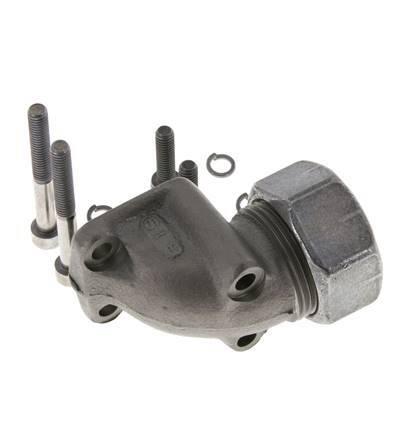 LK 40 Codo Brida de bomba Fundición maleable con 28L (M36x2)