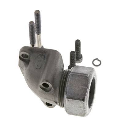 LK 40 Codo Brida de bomba Fundición maleable con 28L (M36x2)
