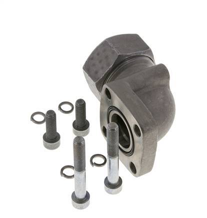 LK 55 Codo brida de bomba Fundición maleable con 35L (M45x2)