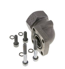 LK 55 Codo brida de bomba Fundición maleable con 35L (M45x2)