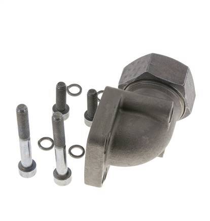 LK 55 Codo brida de bomba Fundición maleable con 35L (M45x2)