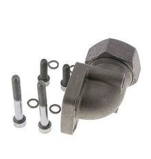 LK 55 Codo brida de bomba Fundición maleable con 35L (M45x2)