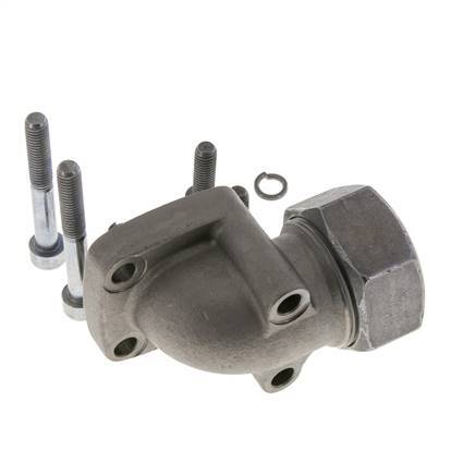 LK 55 Codo brida de bomba Fundición maleable con 35L (M45x2)