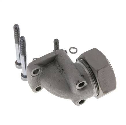 LK 55 Codo brida de bomba Fundición maleable con 42L (M52x2)