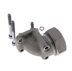 LK 55 Codo brida de bomba Fundición maleable con 42L (M52x2)