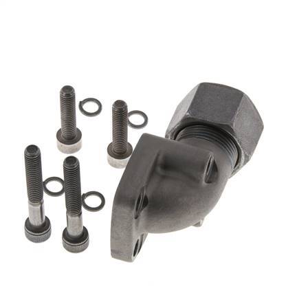 LK 35 Codo brida de bomba Fundición maleable con 16S (M24x1,5)