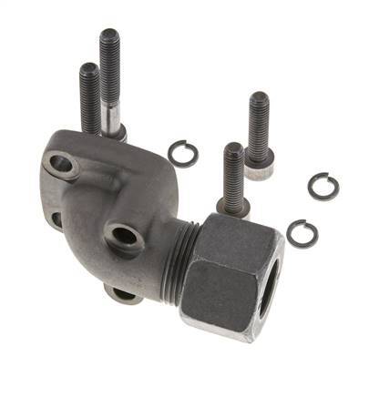 LK 35 Codo brida de bomba Fundición maleable con 16S (M24x1,5)