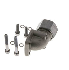 LK 40 Codo Brida de bomba Fundición maleable con 20S (M30x2)