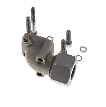 LK 40 Codo Brida de bomba Fundición maleable con 20S (M30x2)