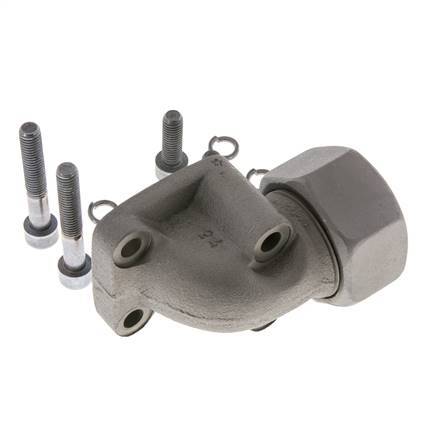 LK 55 Codo Brida de bomba Fundición maleable con 30S (M42x2)