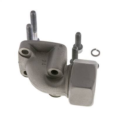 LK 55 Codo Brida de bomba Fundición maleable con 30S (M42x2)