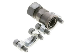 Brida 3/4'' SAE 3000 PSI Acero con 22L (M30x2) ISO 6162-1