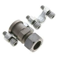 Brida 3/4'' SAE 3000 PSI Acero con 22L (M30x2) ISO 6162-1