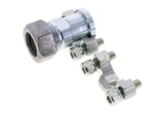 Brida 3/4'' SAE 3000 PSI Acero con 28L (M36x2) ISO 6162-1