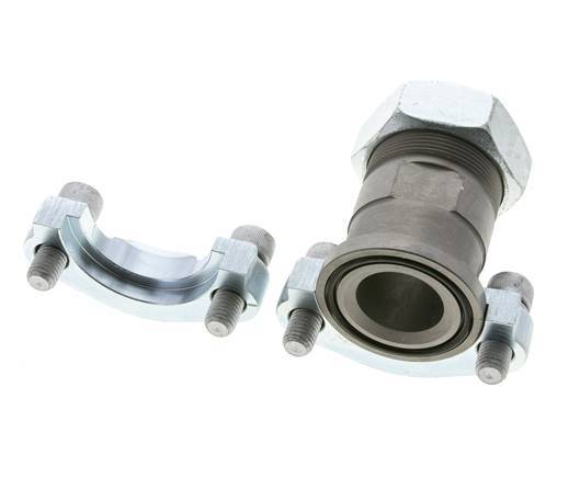 Brida SAE de 1-1/2'' 3000 PSI de acero con 42L (M52x2) ISO 6162-1