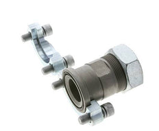 Brida SAE de 1-1/2'' 3000 PSI de acero con 42L (M52x2) ISO 6162-1
