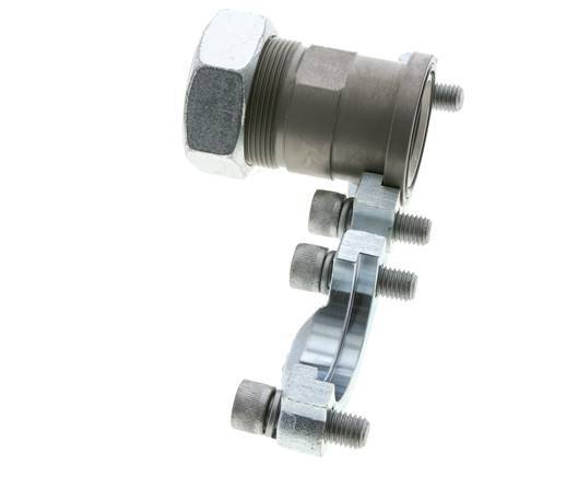 Brida SAE de 1-1/2'' 3000 PSI de acero con 42L (M52x2) ISO 6162-1