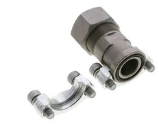 Brida de 1'' SAE 3000 PSI de acero con 30S (M42x2) ISO 6162-1