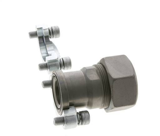 Brida SAE 1-1/4'' Acero 3000 PSI con 38S (M52x2) ISO 6162-1