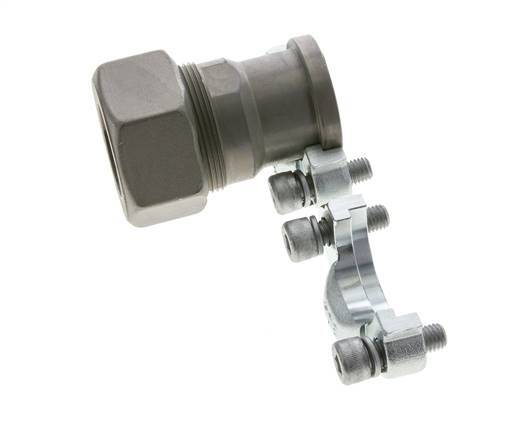 Brida SAE 1-1/4'' Acero 3000 PSI con 38S (M52x2) ISO 6162-1