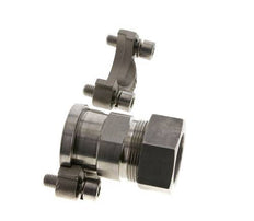 Brida SAE de 1-1/4'' 3000 PSI de acero inoxidable con 35L (M45x2) ISO 6162-1