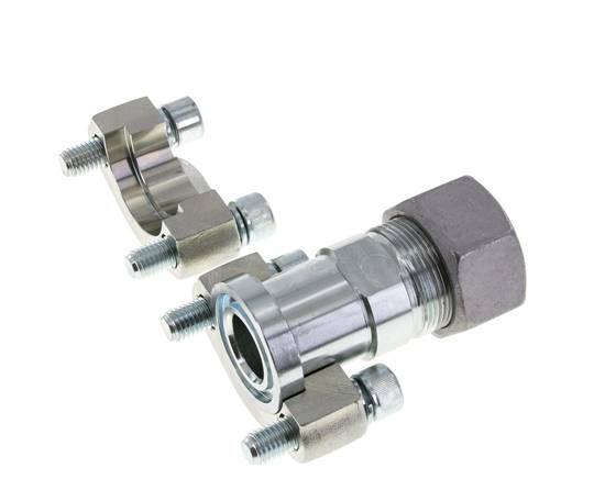 Brida 1'' SAE 6000 PSI Acero con 30S (M42x2) ISO 6162-2