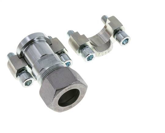 Brida 1'' SAE 6000 PSI Acero con 30S (M42x2) ISO 6162-2