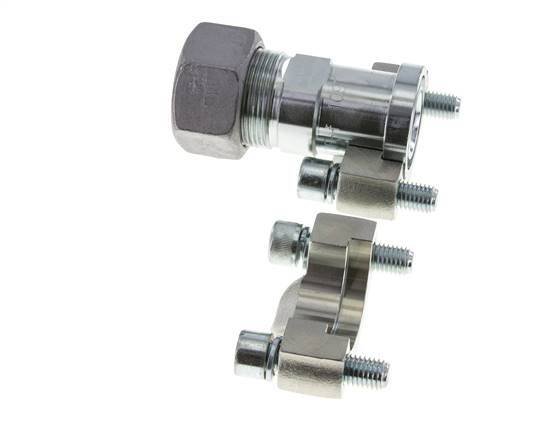 Brida 1'' SAE 6000 PSI Acero con 30S (M42x2) ISO 6162-2