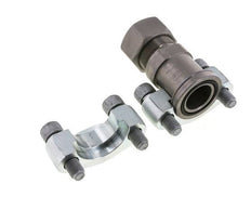 Brida SAE de 1-1/4'' de acero de 6000 PSI con 30S (M42x2) ISO 6162-2