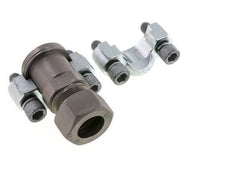 Brida SAE de 1-1/4'' de acero de 6000 PSI con 30S (M42x2) ISO 6162-2