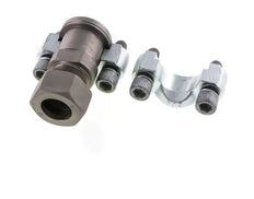 Brida SAE de 1-1/4'' de acero de 6000 PSI con 30S (M42x2) ISO 6162-2