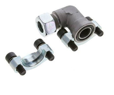3/4'' Elbow SAE Flange 3000 PSI Steel with 18L (M26x1.5) ISO 6162-1