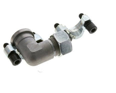 Codo 3/4'' Brida SAE 3000 PSI Acero con 22L (M30x2) ISO 6162-1