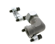 1'' Codo SAE Brida 3000 PSI Acero con 28L (M36x2) ISO 6162-1