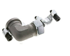 1'' Codo SAE Brida 3000 PSI Acero con 28L (M36x2) ISO 6162-1