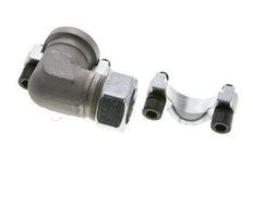 1'' Codo SAE Brida 3000 PSI Acero con 28L (M36x2) ISO 6162-1