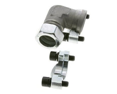 1'' Codo SAE Brida 3000 PSI Acero con 28L (M36x2) ISO 6162-1
