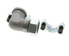 Codo 1-1/4'' Brida SAE 3000 PSI Acero con 35L (M45x2) ISO 6162-1