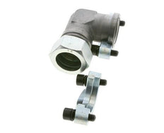 Codo 1-1/4'' Brida SAE 3000 PSI Acero con 35L (M45x2) ISO 6162-1
