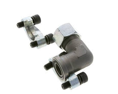 Codo 3/4'' Brida SAE 3000 PSI Acero con 20S (M30x2) ISO 6162-1