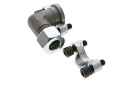 Codo 3/4'' Brida SAE 3000 PSI Acero con 20S (M30x2) ISO 6162-1