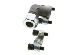 Codo 3/4'' Brida SAE 3000 PSI Acero con 20S (M30x2) ISO 6162-1
