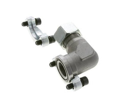 Codo de 1-1/4'' Brida SAE 3000 PSI Acero con 25S (M36x2) ISO 6162-1