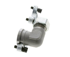 Codo de 1-1/4'' Brida SAE 3000 PSI Acero con 25S (M36x2) ISO 6162-1