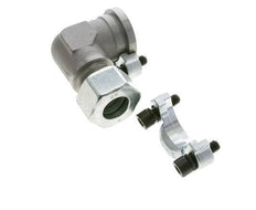 Codo de 1-1/4'' Brida SAE 3000 PSI Acero con 25S (M36x2) ISO 6162-1